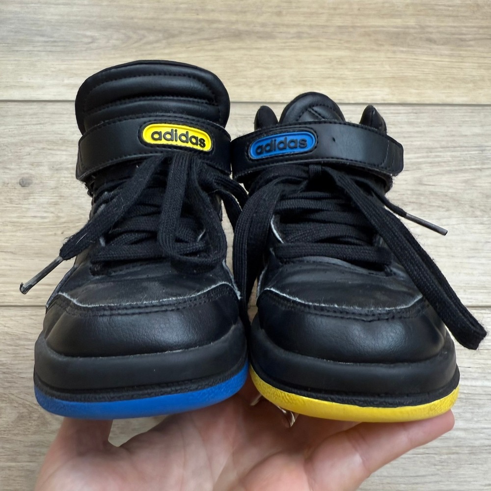 adidas Black Sneakers with Blue, Red and Yellow Accents. Size 12 (Toddler) - Picture 10 of 12